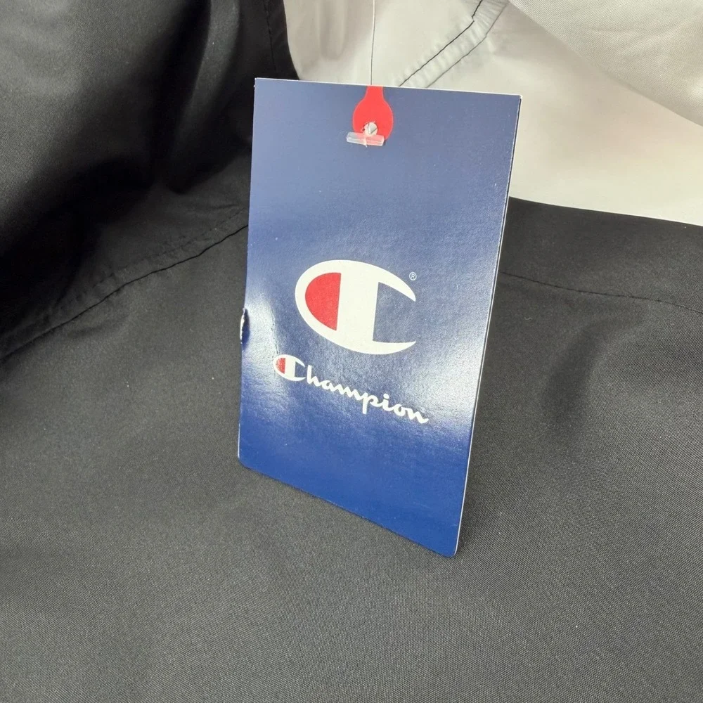 Champion Indiana‎ Hoosiers NCAA Quarter Zip Windbreaker hooded Jacket Mens Large